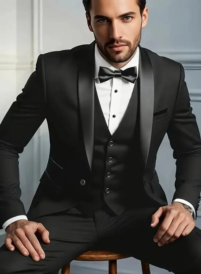 Take Two 3-Piece Suit Tailored Blazer, Waistcoat and Trousers Set